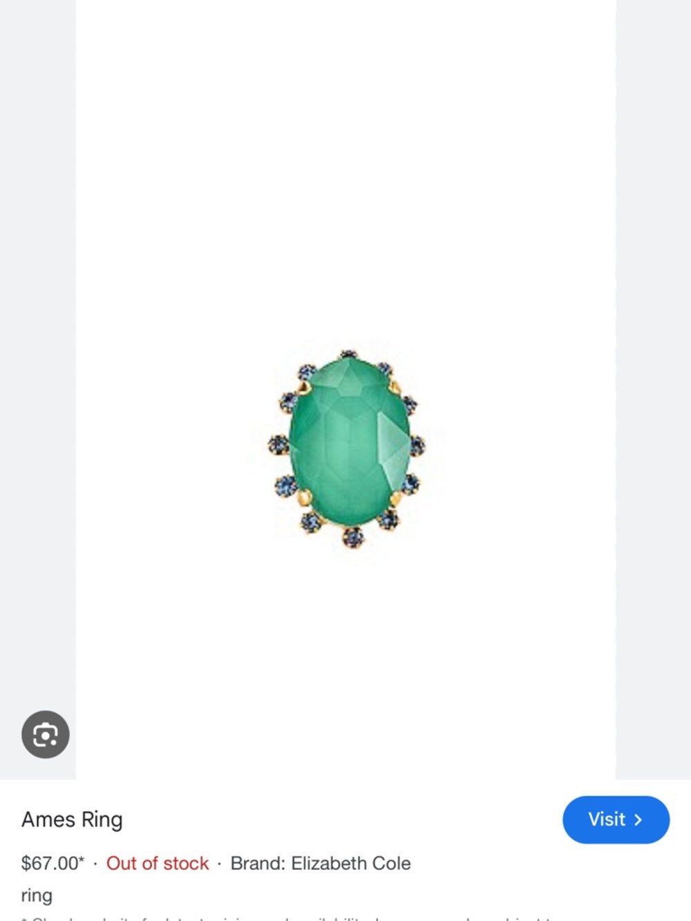 Elizabeth Cole Ames Ring